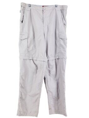 Simms Convertible Cargo Fishing Pants Mens Large 38 Tan Nylon Lightweight